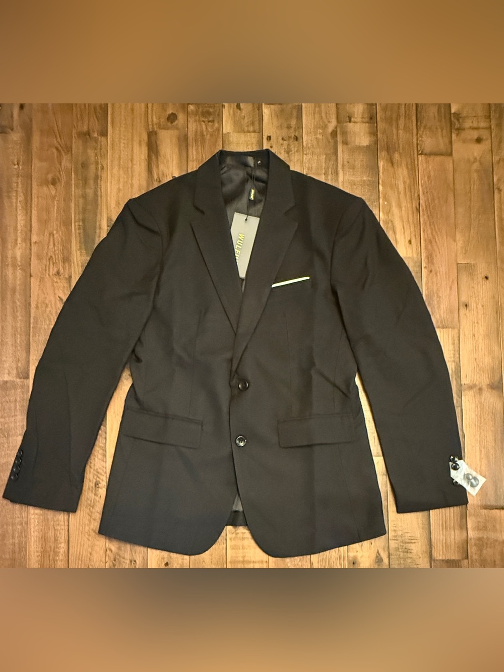 WULFUL Men’s Black Blazer Sport Coat – New With Tags - Classic 2-button Jacket